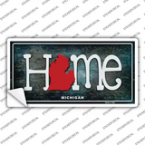 Michigan Home State Outline Novelty Sticker Decal