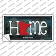 Minnesota Home State Outline Novelty Sticker Decal