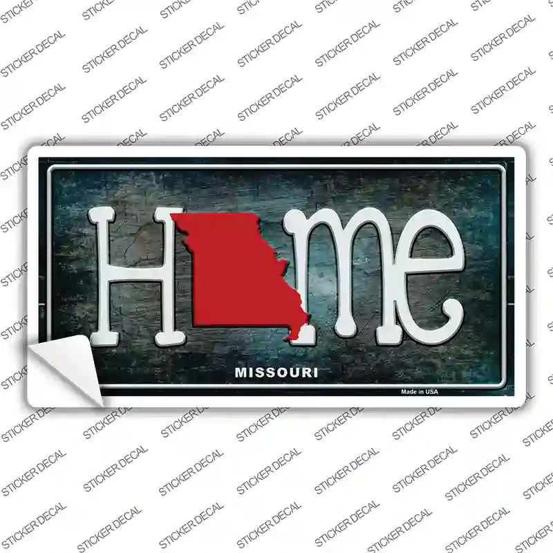 Missouri Home State Outline Novelty Sticker Decal