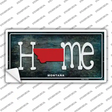 Montana Home State Outline Novelty Sticker Decal