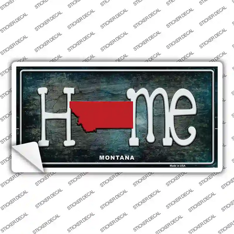 Montana Home State Outline Novelty Sticker Decal