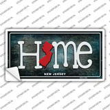 New Jersey Home State Outline Novelty Sticker Decal