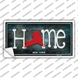 New York Home State Outline Novelty Sticker Decal