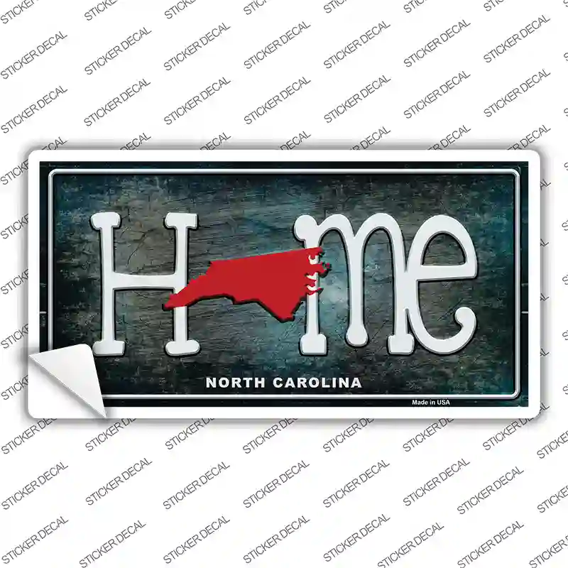 North Carolina Home State Outline Novelty Sticker Decal