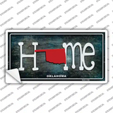 Oklahoma Home State Outline Novelty Sticker Decal