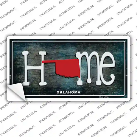 Oklahoma Home State Outline Novelty Sticker Decal