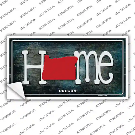 Oregon Home State Outline Novelty Sticker Decal
