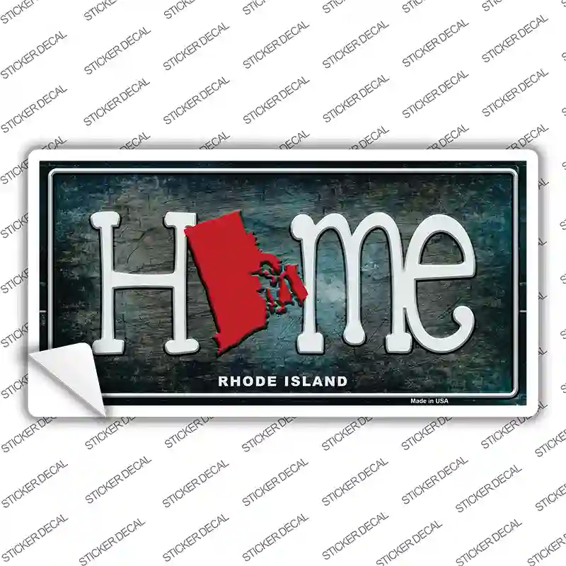 Rhode Island Home State Outline Novelty Sticker Decal