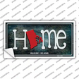 Rhode Island Home State Outline Novelty Sticker Decal