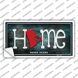 Rhode Island Home State Outline Novelty Sticker Decal