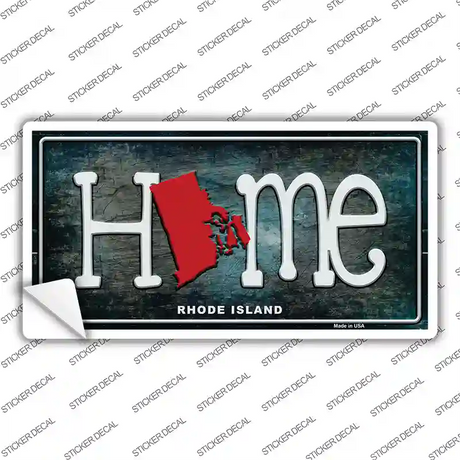 Rhode Island Home State Outline Novelty Sticker Decal
