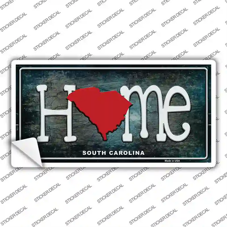 South Carolina Home State Outline Novelty Sticker Decal