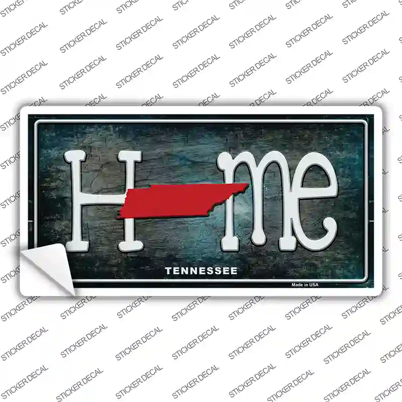 Tennessee Home State Outline Novelty Sticker Decal