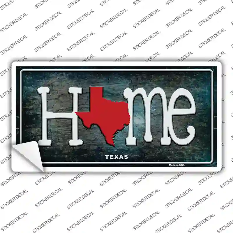 Texas Home State Outline Novelty Sticker Decal