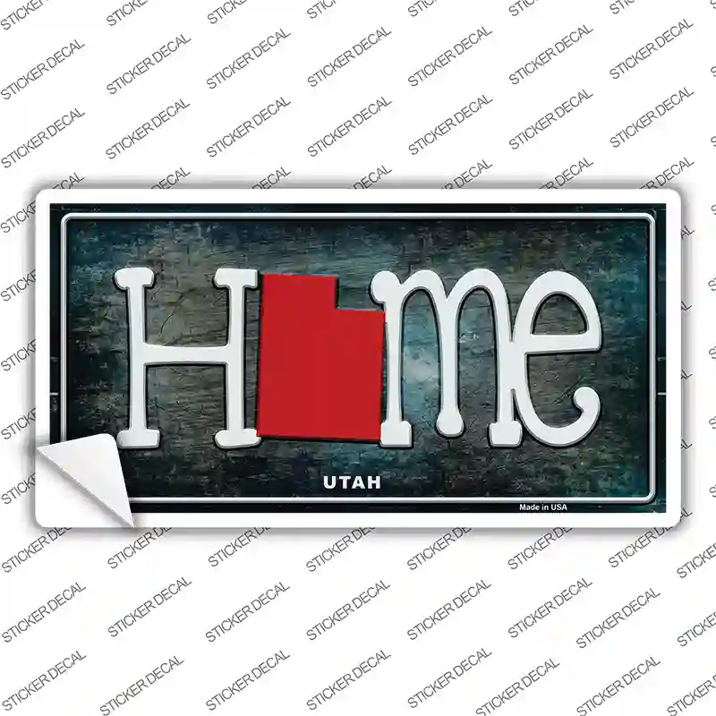 Utah Home State Outline Novelty Sticker Decal