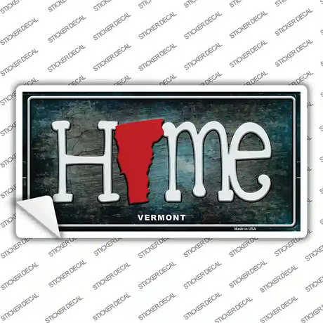 Vermont Home State Outline Novelty Sticker Decal