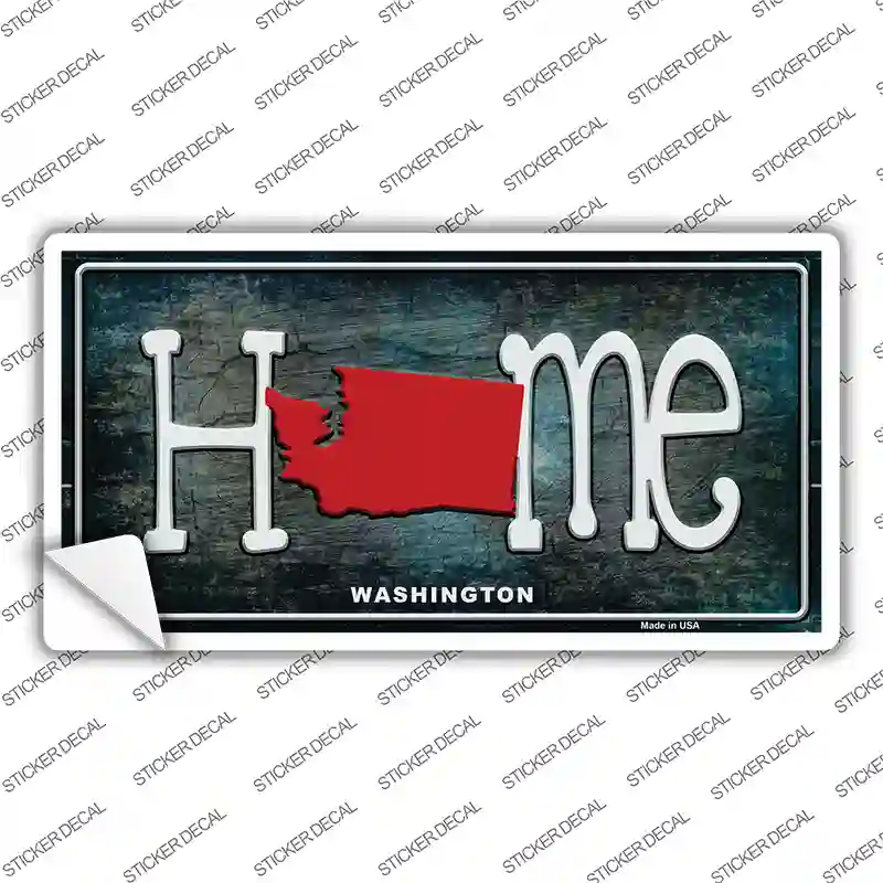 Washington Home State Outline Novelty Sticker Decal