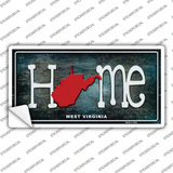 West Virginia Home State Outline Novelty Sticker Decal