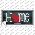Wisconsin Home State Outline Novelty Sticker Decal
