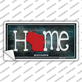 Wisconsin Home State Outline Novelty Sticker Decal