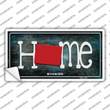 Wyoming Home State Outline Novelty Sticker Decal