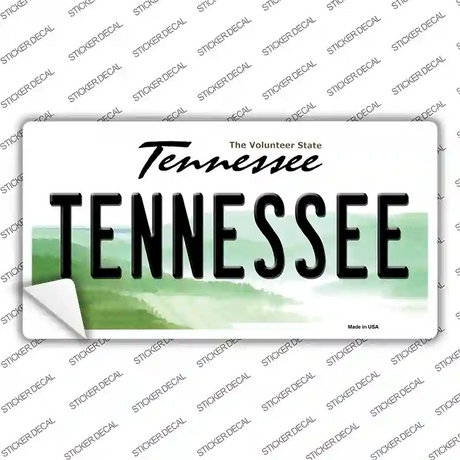 Tennessee Green Volunteer State Novelty Sticker Decal
