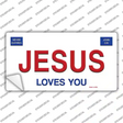 Jesus Loves You Novelty Sticker Decal