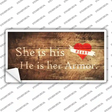 His Heart Her Armor Novelty Sticker Decal