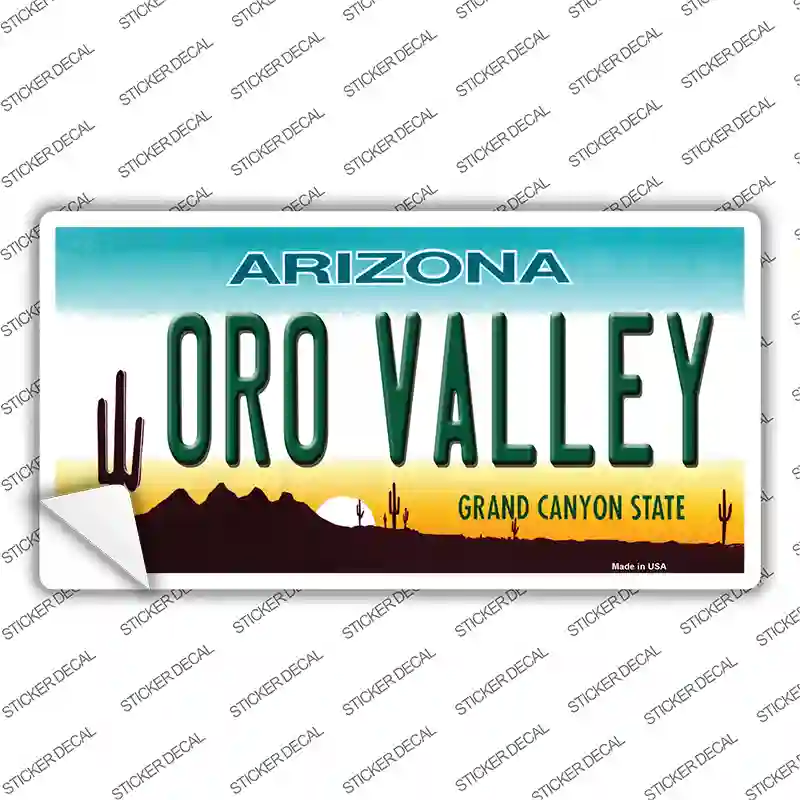 Oro Valley Arizona Novelty Sticker Decal