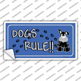 Dogs Rule Novelty Sticker Decal