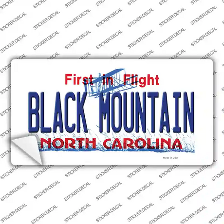 Black Mountain North Carolina Novelty Sticker Decal