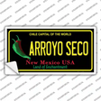 Arroyo Seco Black New Mexico Novelty Sticker Decal