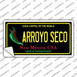 Arroyo Seco Black New Mexico Novelty Sticker Decal