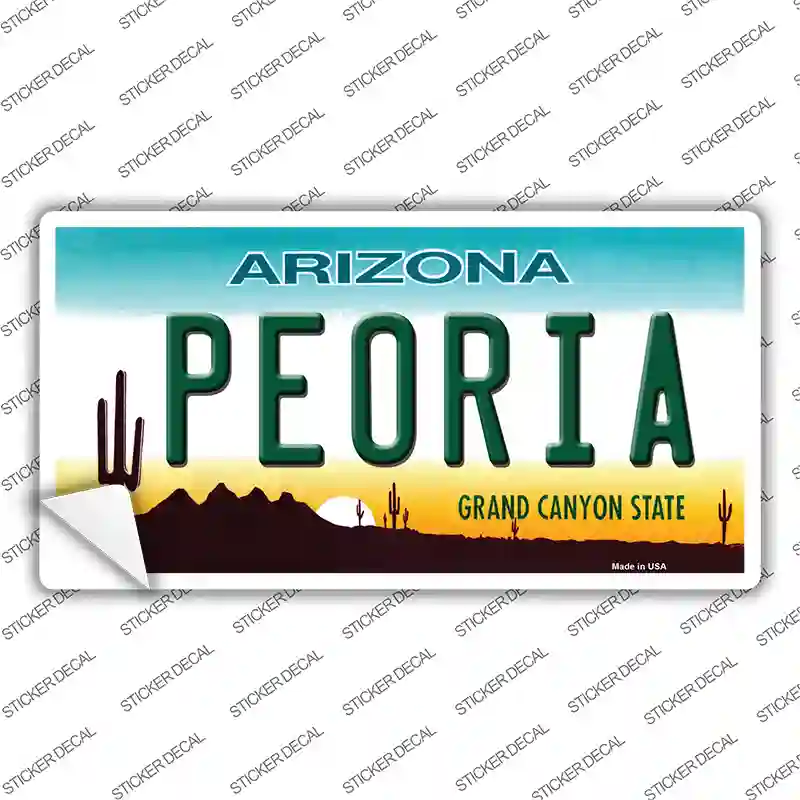 Peoria Arizona Novelty Sticker Decal