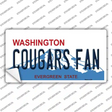 Cougars Fan Washington Novelty Sticker Decal
