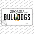 Georgia Bulldogs Novelty Sticker Decal