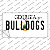 Georgia Bulldogs Novelty Sticker Decal