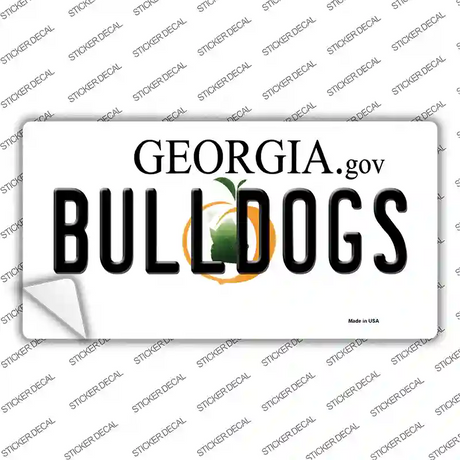 Georgia Bulldogs Novelty Sticker Decal