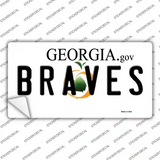 Georgia Braves Novelty Sticker Decal