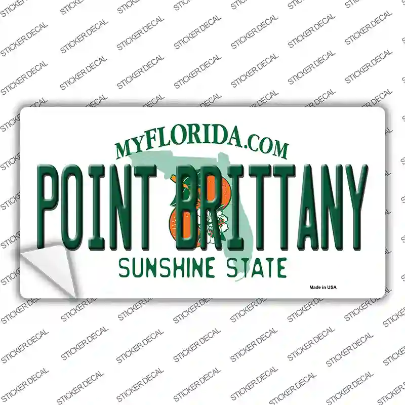 Florida Point Brittany Novelty Sticker Decal
