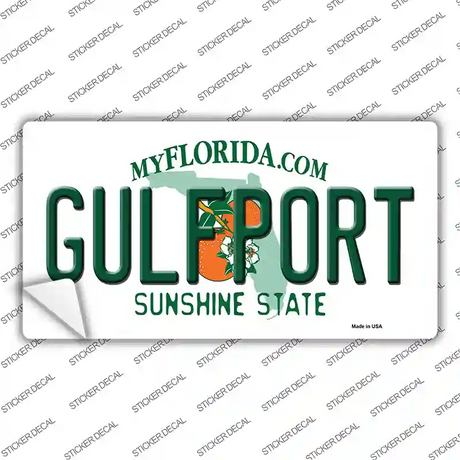 Florida Gulfport Novelty Sticker Decal