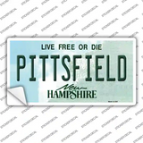Pittsfield New Hampshire State Novelty Sticker Decal