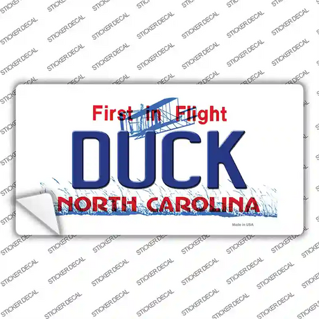 Duck North Carolina State Novelty Sticker Decal