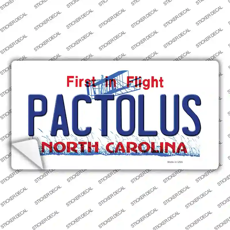 Pactolus North Carolina State Novelty Sticker Decal