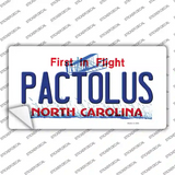 Pactolus North Carolina State Novelty Sticker Decal