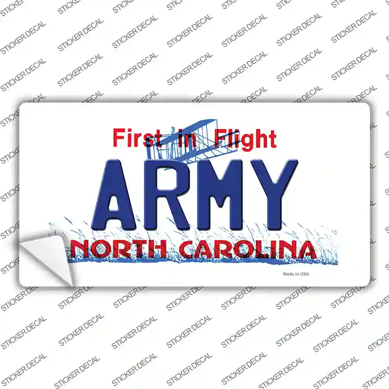 Army North Carolina State Novelty Sticker Decal