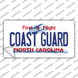 Coast Guard North Carolina State Novelty Sticker Decal
