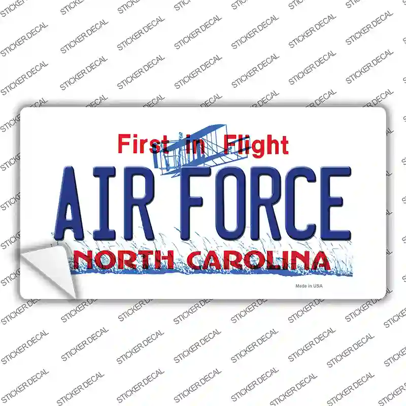 Air Force North Carolina State Novelty Sticker Decal