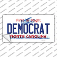 Democrat North Carolina State Novelty Sticker Decal