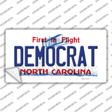 Democrat North Carolina State Novelty Sticker Decal